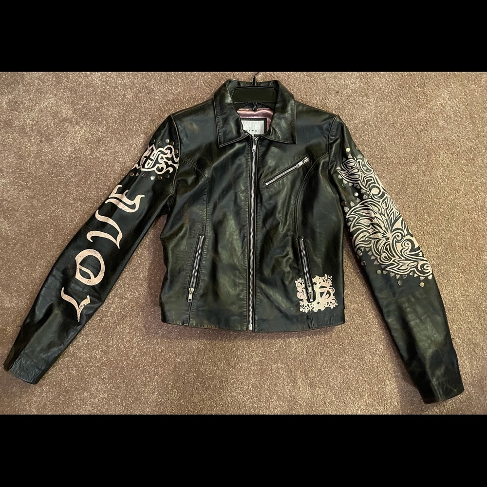 Rocker Chick Fitted Leather Jacket